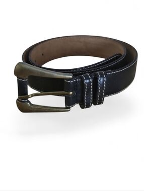 The Ritz Accessories Collection Black Leather Belt Size 32